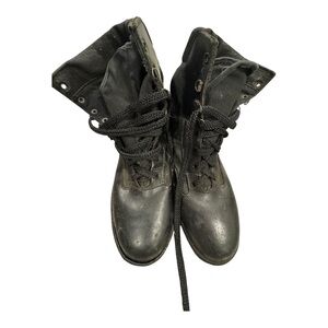 Vibram Black Boots Classic Durable Design